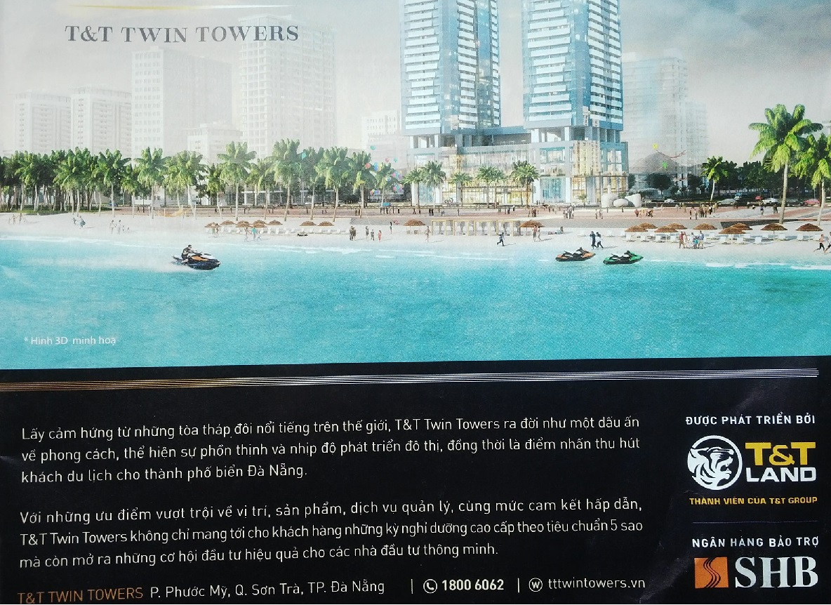 Tòa tháp đôi 50 tầng ở Đà Nẵng ‘nằm trong tay’ ngân hàng của bầu Hiển
