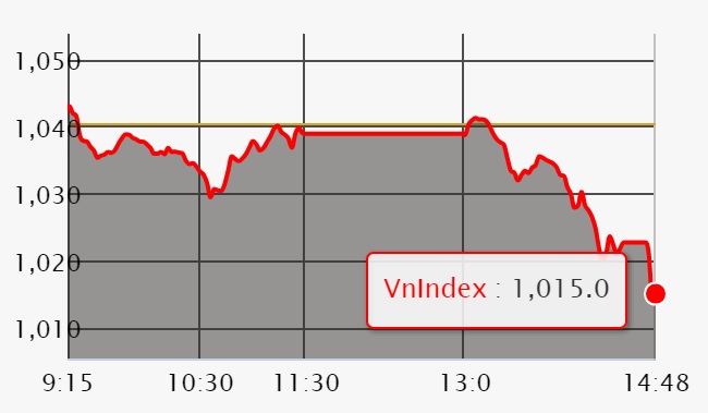 Chứng khoán ngày 21/5: VIC giảm sàn cùng VN-Index 'bốc hơi' hơn 25 điểm