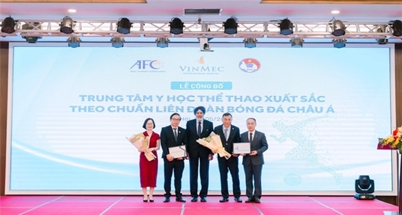 Vinmec được công nhận là trung tâm y học thể thao xuất sắc châu Á