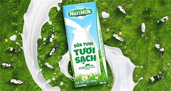 Sữa tươi sạch NutiMilk dinh dưỡng chuẩn cao chào sân với diện mạo bắt mắt