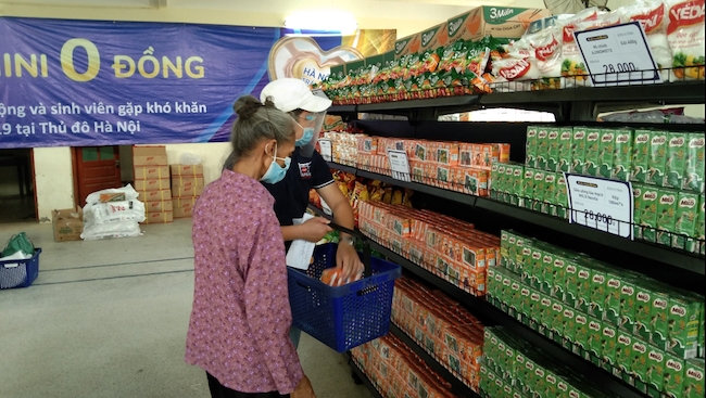 Alphanam Green Foundation vận hành siêu thị mini 0 đồng huyện Phú Xuyên