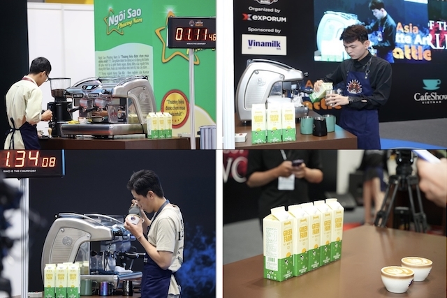 Vinamilk khẳng định vị thế pha chế tại đấu trường quốc tế Asia Latte Art Battle