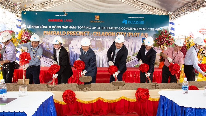 Hòa Bình khởi công giai đoạn 3 dự án Celadon City trị giá gần 660 tỷ đồng