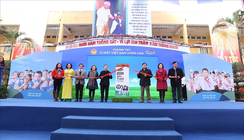 Chương trình sữa học đường Hà Nội được chính thức triển khai