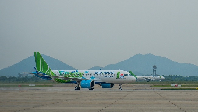 Máy bay mới của Bamboo Airways mang biểu tượng ‘Fly Green’