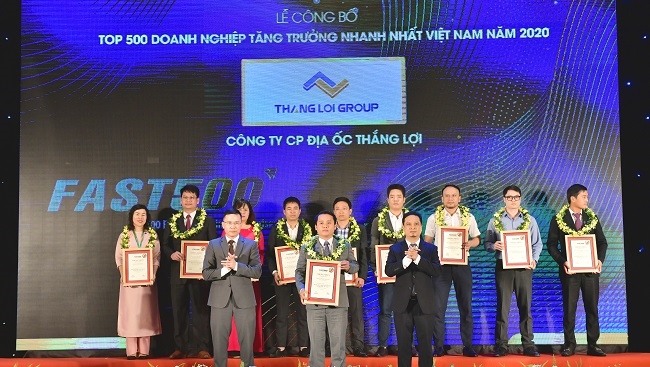 Thắng Lợi Group nhận giải Doanh nghiệp tăng trưởng nhanh nhất Việt Nam