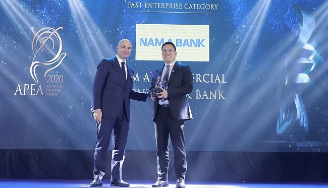 Nam A Bank nhận giải Doanh nghiệp xuất sắc châu Á và tăng trưởng nhanh