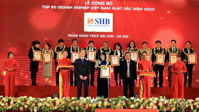SHB nằm trong Top 50 Doanh nghiệp xuất sắc nhất Việt Nam
