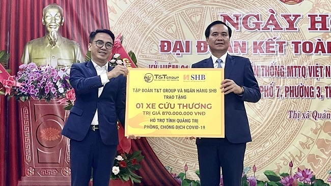 T&T Group và SHB tặng xe cứu thương hỗ trợ Quảng Trị - Quảng Bình chống dịch
