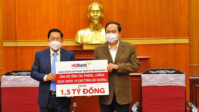 HDBank hỗ trợ tỉnh Hải Dương 1,5 tỷ đồng phòng chống dịch Covid-19