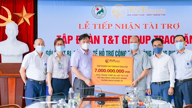 T&T Group ủng hộ 7 tỷ đồng giúp Bệnh viện Đức Giang chống dịch