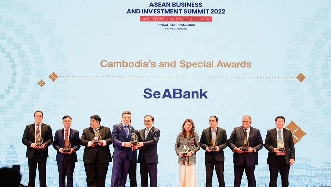 SeABank là doanh nghiệp Việt duy nhất nhận giải thưởng ASEAN Business Award 2022