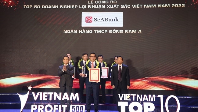 SeABank 5 lần lọt Top 50 doanh nghiệp có lợi nhuận xuất sắc Việt Nam 2022