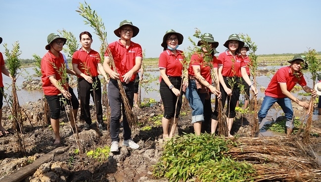 SeABank tặng 28.000 cây tràm cừ hỗ trợ Khu Bảo tồn đất ngập nước Láng Sen