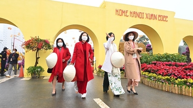 Đường hoa Home Hanoi Xuan 2022 đón hơn 7 vạn lượt khách