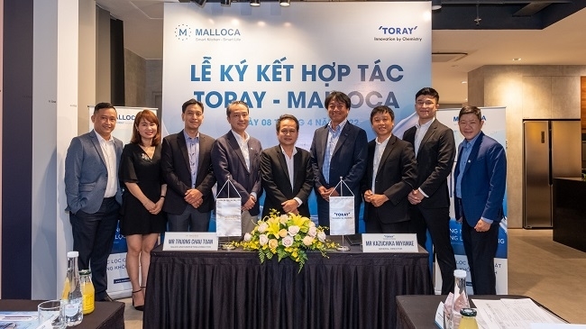 Malloca ký kết hợp tác với Tập đoàn Toray Nhật Bản