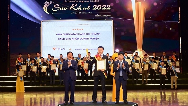 TPBank được vinh danh tại Giải thưởng Sao Khuê 2022