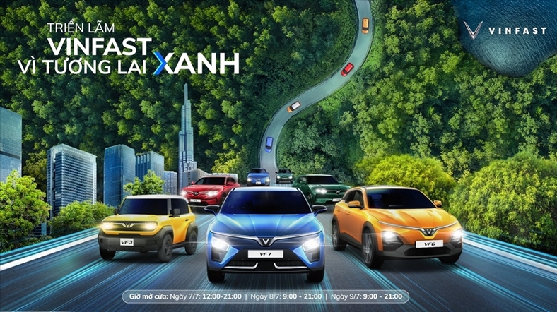 Triển lãm 'VinFast - Vì tương lai xanh' tại Hà Nội: Ra mắt bộ tứ xe điện VinFast mới