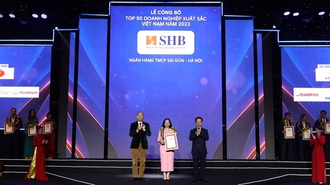 SHB 5 năm liên tiếp nhận giải 'Top 50 doanh nghiệp xuất sắc nhất Việt Nam'