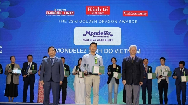Mondelez Kinh Đô tiếp tục nhận giải thưởng Rồng Vàng