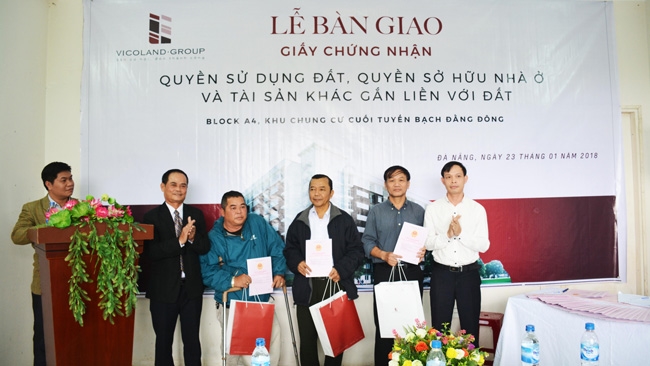 Vicoland đồng loạt trao sổ hồng dự án nhà ở xã hội tại Huế và Đà Nẵng