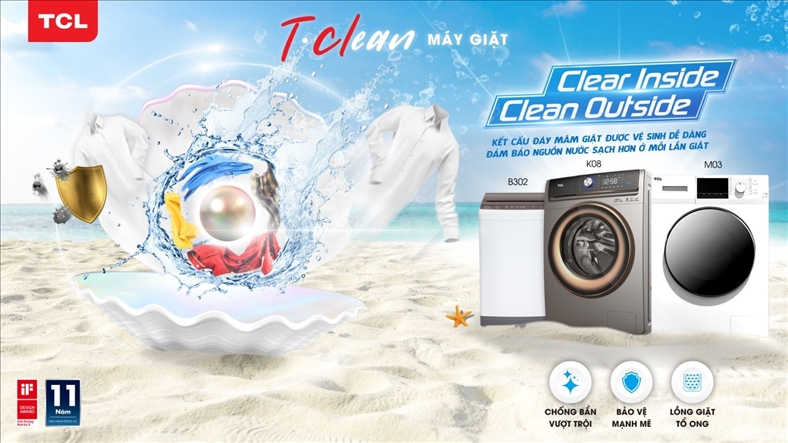TCL lần đầu ra mắt 3 dòng máy giặt mới T-Clean tại thị trường Việt Nam