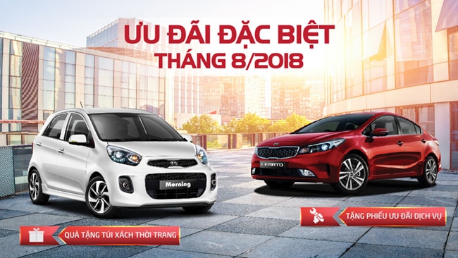 Kia Việt Nam tung khuyến mãi đặc biệt cho khách hàng mua xe Kia