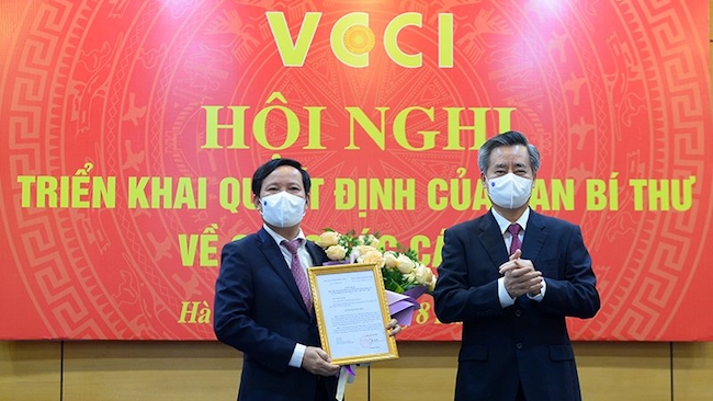 Ông Phạm Tấn Công được bổ nhiệm là Bí thư Đảng đoàn VCCI
