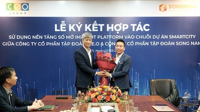 Tập đoàn CEO hợp tác với Song Nam Group sử dụng nền tảng số mở IMAX IoT Platform