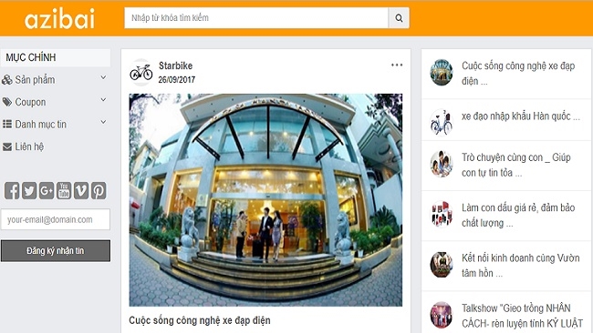 Chính thức ra mắt mạng xã hội kinh doanh Azibai