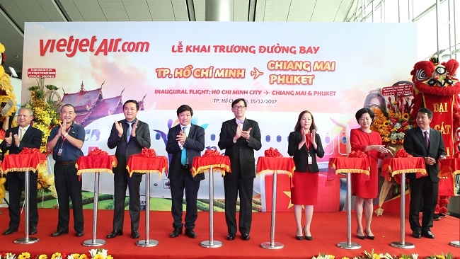 Vietjet khai trương 2 đường bay thẳng TP. HCM đến Phuket và Chiang Mai