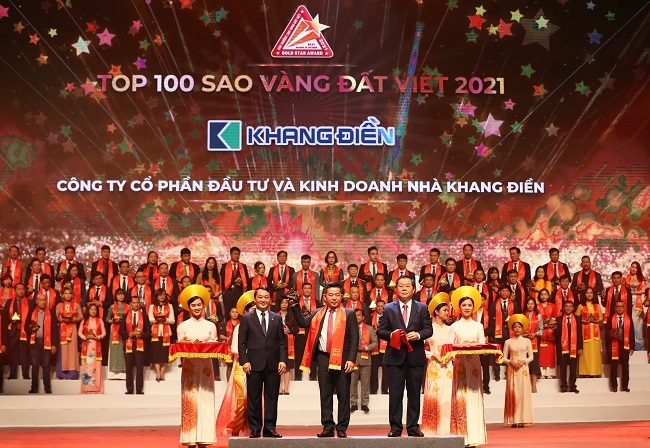 Khang Điền đạt Top 100 Sao Vàng Đất Việt