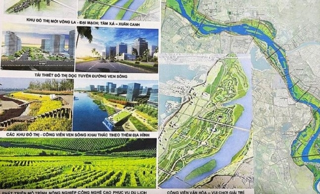 Bản vẽ minh họa Quy hoạch phân khu đô thị sông Hồng