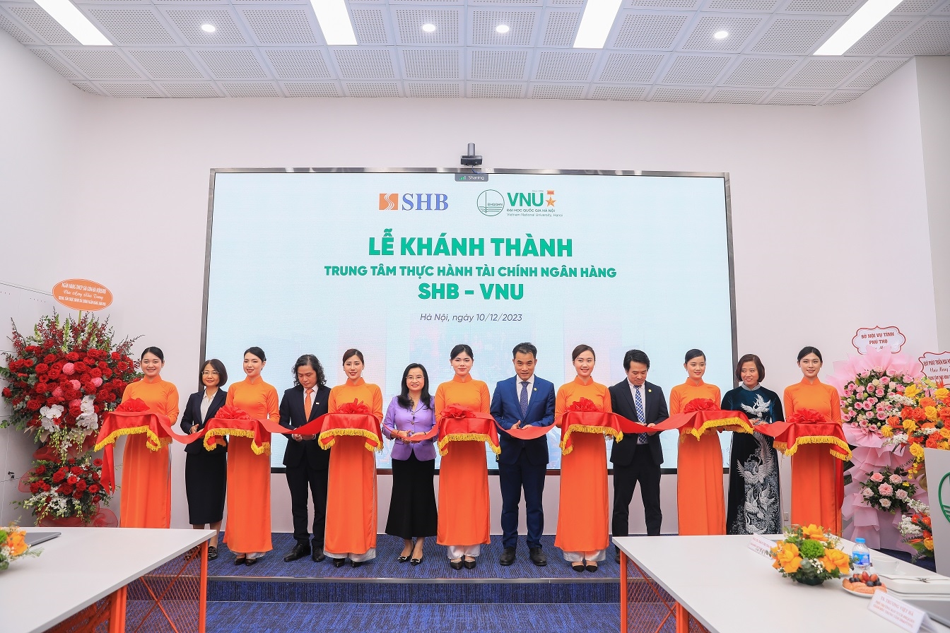 Khánh thành “Trung tâm thực hành Tài chính Ngân hàng SHB – VNU” tại Đại học Quốc gia Hà Nội