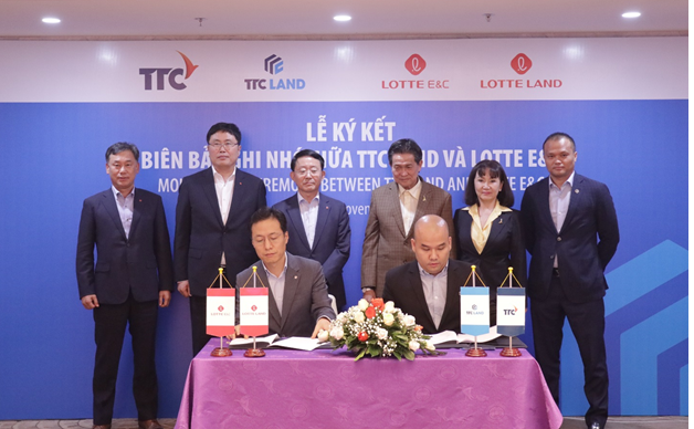 Lotte E&C sẽ đầu tư 100 triệu USD cùng TTC Land phát triển dự án 1