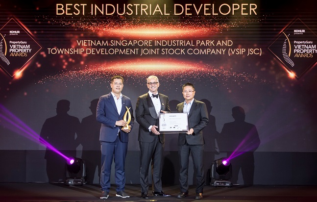 Vsip đạt 6 giải thưởng tại Giải thưởng Bất động sản Việt Nam 2019