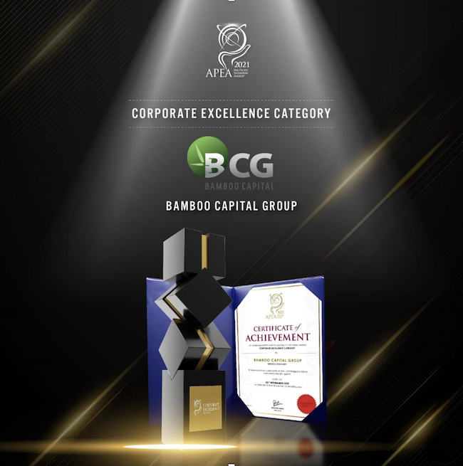 Tập đoàn Bamboo Capital nhận cú đúp tại giải thưởng APEA 2021