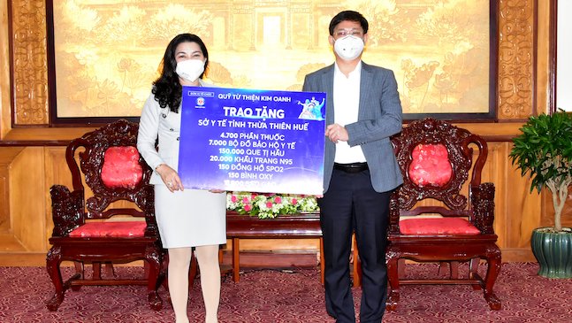 Quỹ từ thiện Kim Oanh tiếp tục hỗ trợ Thừa Thiên Huế chống dịch Covid-19