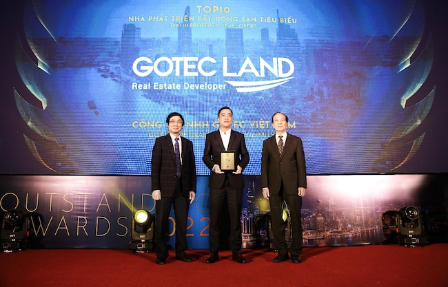Gotec Land tiếp tục được xướng tên trong Top 10 nhà phát triển bất động sản tiêu biểu