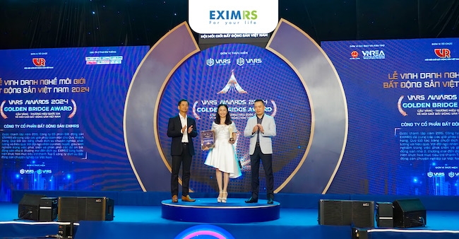 EximRS nhận giải thưởng “Cầu Vàng” tại VARS AWARD 2024
