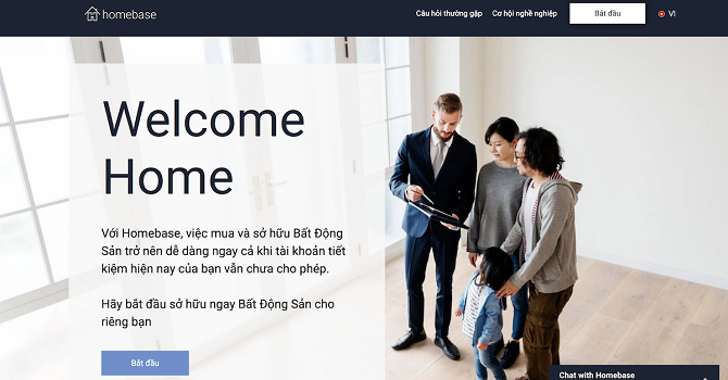 Startup bất động sản Homebase nhận vốn 7 chữ số