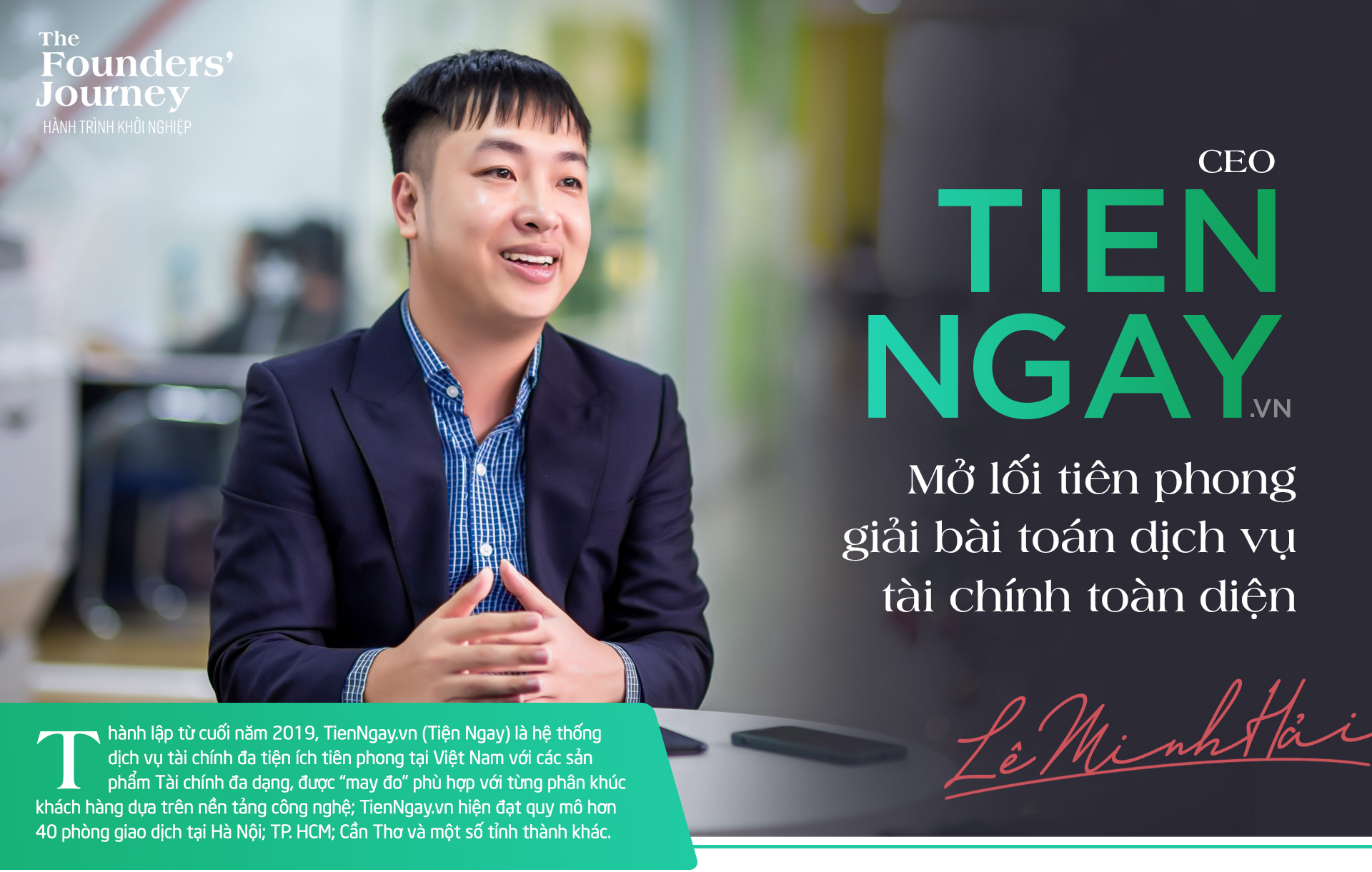 CEO TienNgay.vn: Mở lối tiên phong giải bài toán dịch vụ tài chính toàn diện