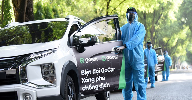 Gojek ra mắt dịch vụ gọi xe ô tô giữa tâm dịch