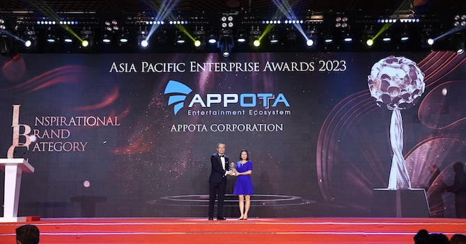 Appota là thương hiệu truyền cảm hứng châu Á tại APEA 2023