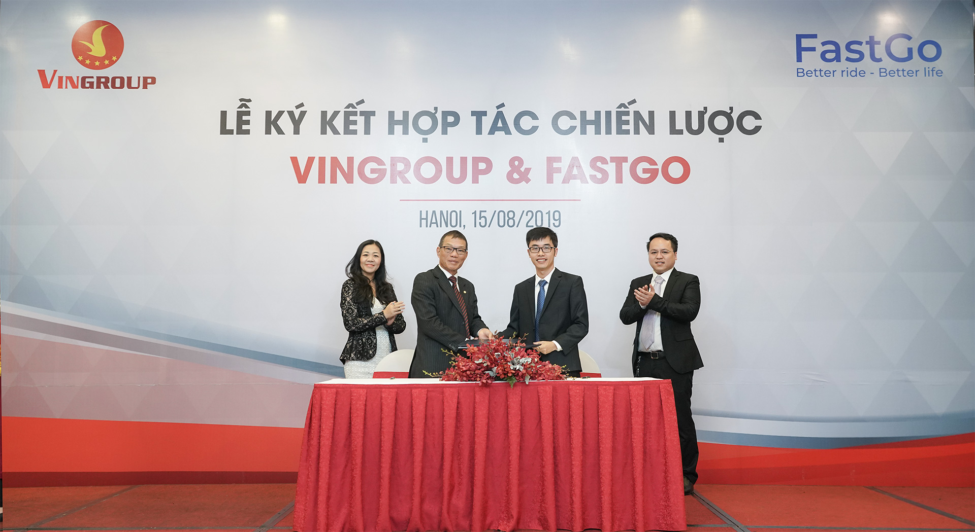 Vingroup hợp tác với FastGo đưa 1.500 xe VinFast Fadil vào thị trường gọi xe công nghệ