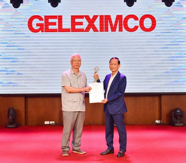 Tập đoàn GELEXIMCO giành “cú đúp” giải thưởng Thương hiệu Mạnh Việt Nam 2022-2023. 1