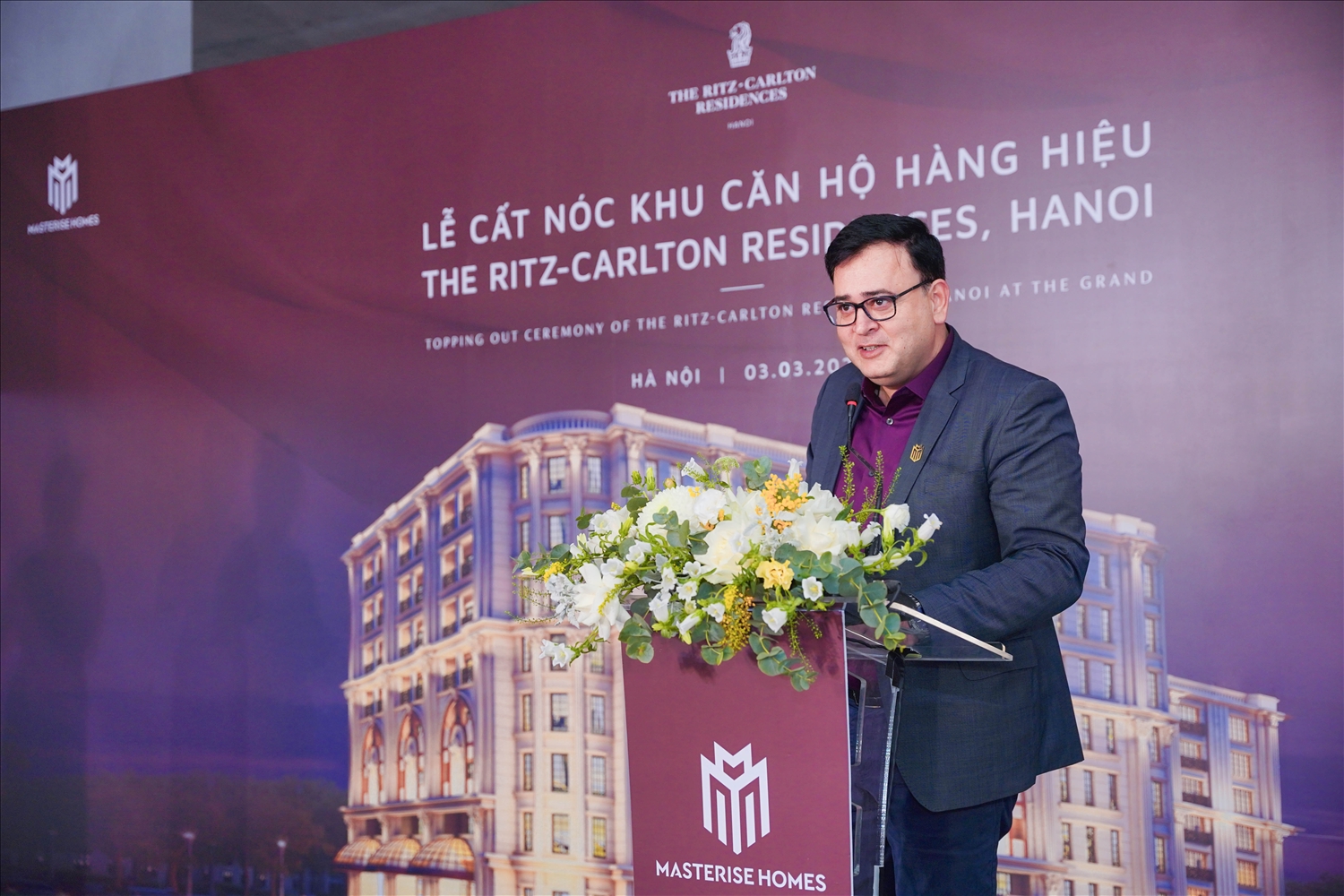 Khu căn hộ hàng hiệu Ritz-Carlton Residences, Hanoi cất nóc 3