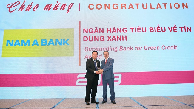 Nam A Bank nhận giải 'Ngân hàng tiêu biểu về tín dụng xanh' năm 2019