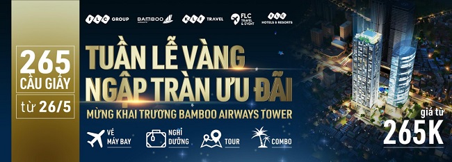 FLC Hotels & Resorts tung voucher nghỉ dưỡng dịp khai trương Bamboo Airways Tower