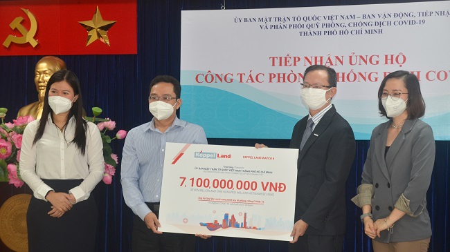 Keppel Land ủng hộ 7,4 tỷ đồng cho công tác chống dịch Covid-19 tại Việt Nam